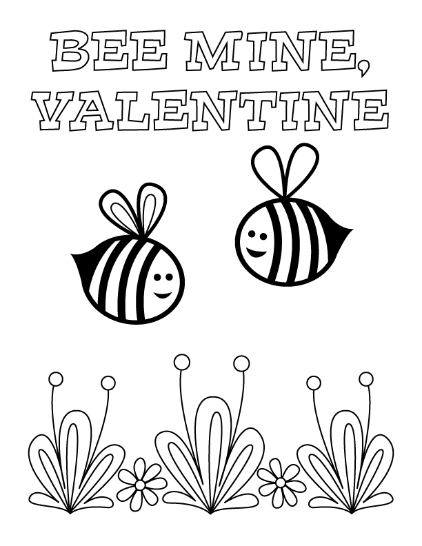 Plansa de colorat cu Valentines day 195 81